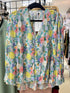 Sprint Floral Print Pleated Shirts